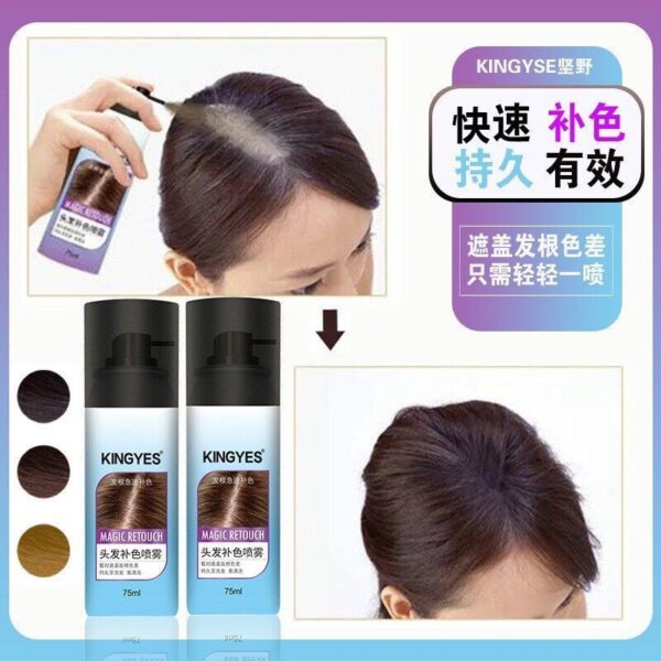 kingyes spary natural hair root color spray