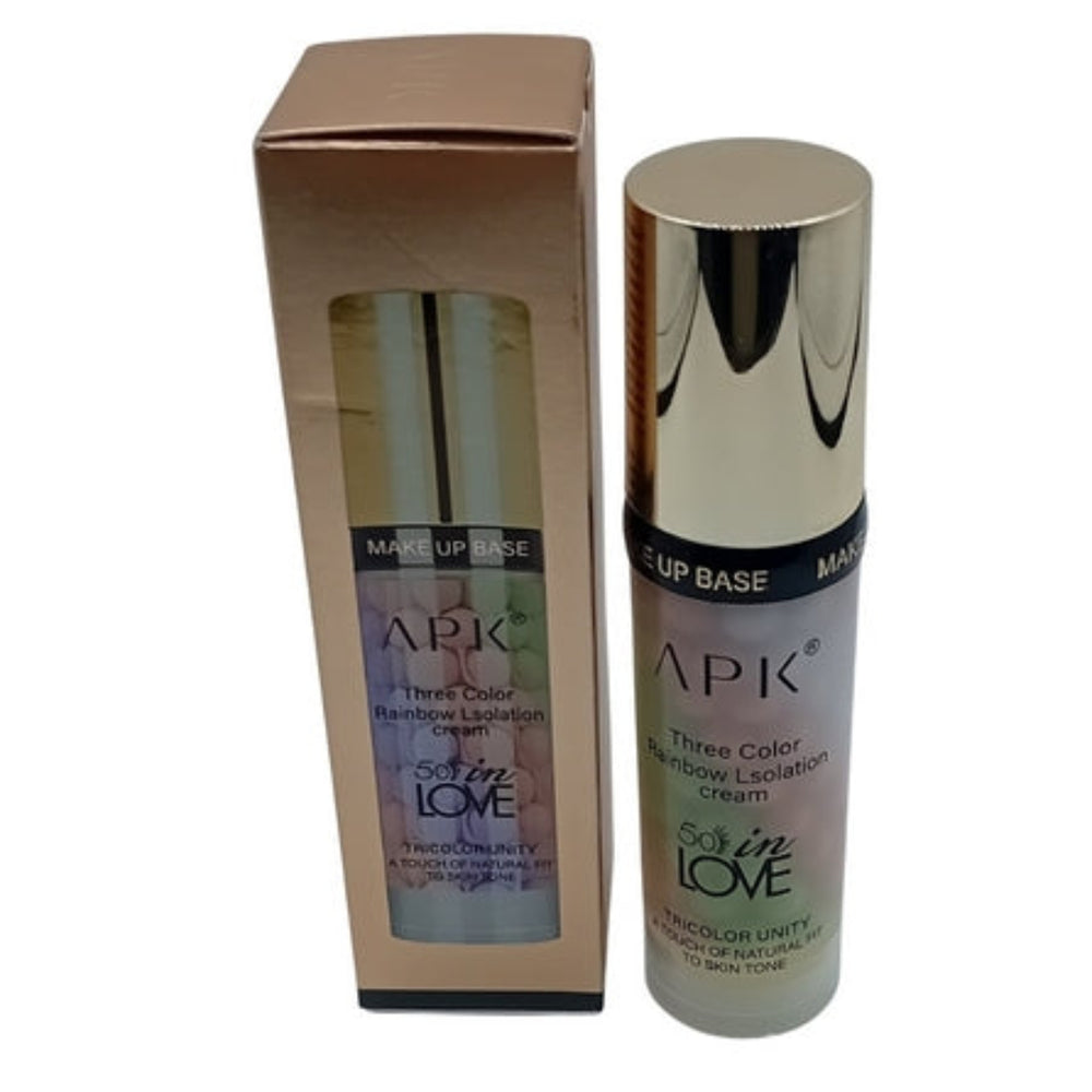 apk in love three color rainbow isolation creammakup base rainbow lsolation cream – 40ml