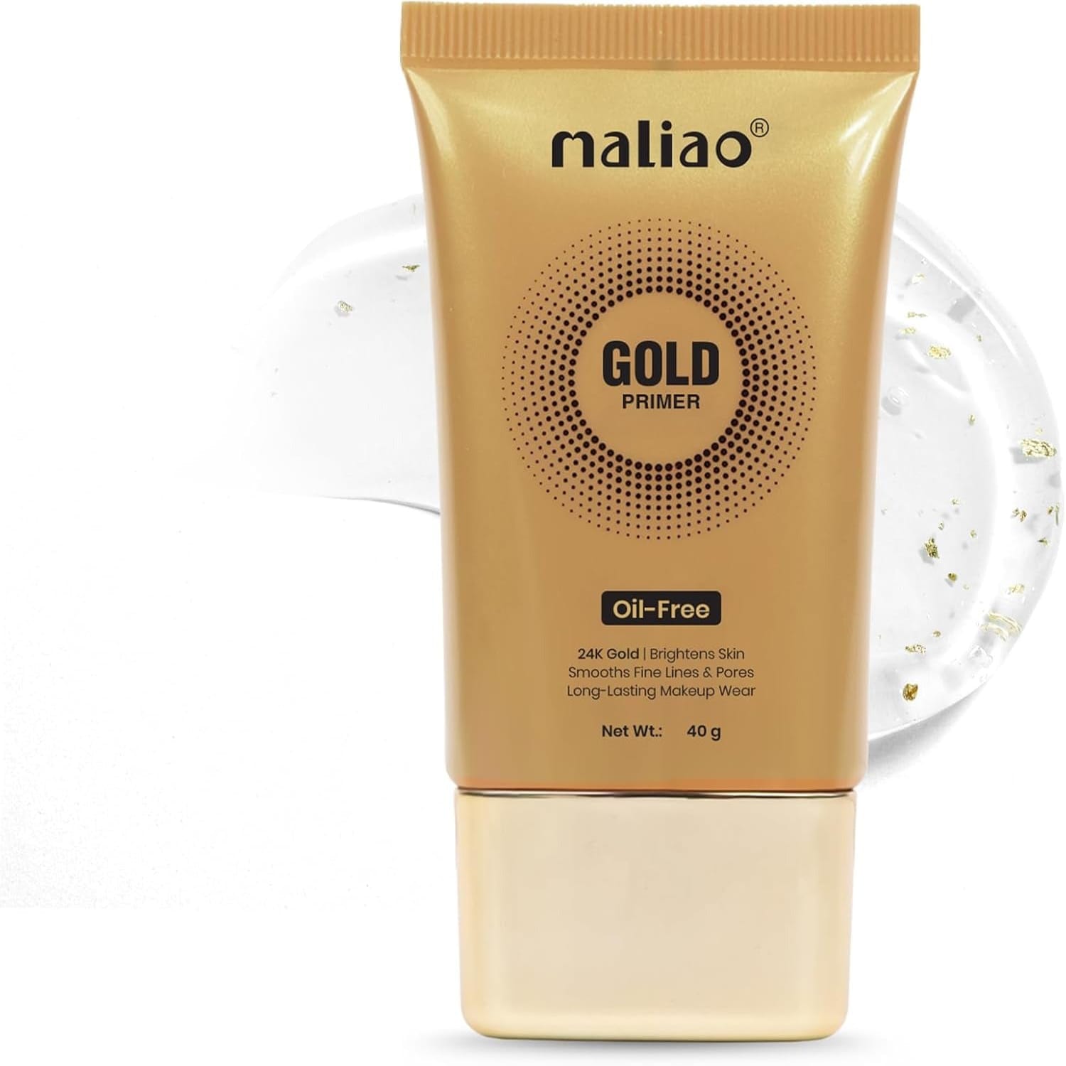 Maliao 24K Gold Gel Oil Free Primer 40 ml Gold (1) Maliao 24k Gel Oil Free Gel Primer 40ml - Image 5