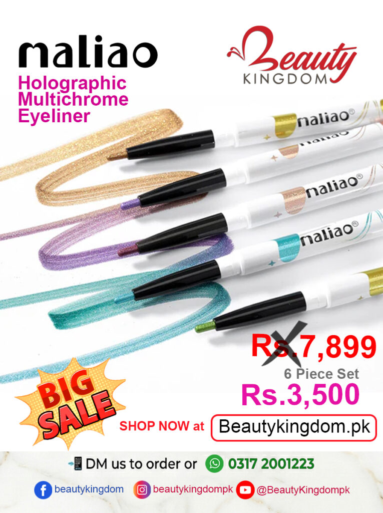 maliao holographic eyeliner with multichrome effect