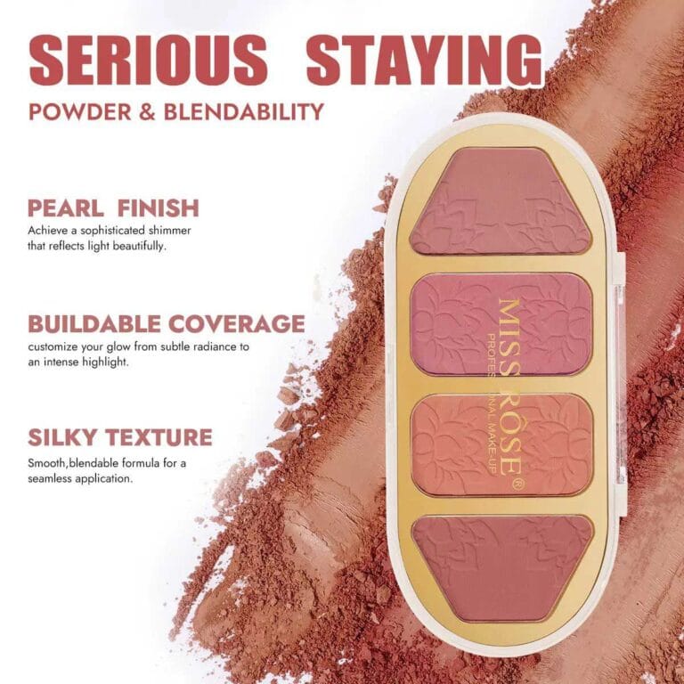 miss rose 4 color blusher kit