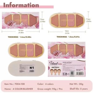 miss rose 4 color blusher kit