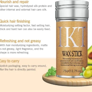 ikt hair wax stick, styling wax for smooth wigs