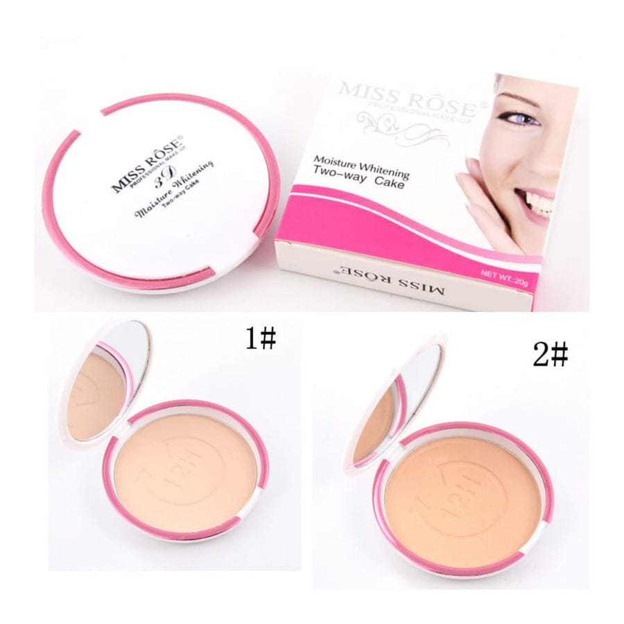 Miss Rose 3D Moisturizing Whitening Two Way Cake (1) Miss Rose Two-way Compact Powder - Image 2