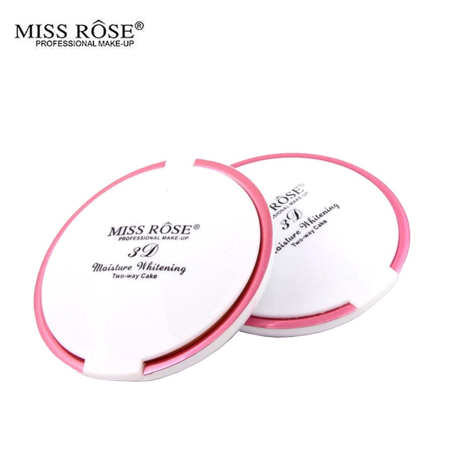 Miss Rose 3D Moisturizing Whitening Two Way Cake (2) Miss Rose Two-way Compact Powder