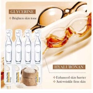 biaoqua rice raw pulp sub polish hyaluronic acid serum 1