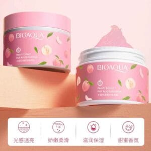 bioaqua peach extract fruit acid exfoliating face gel cream 140g 4