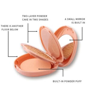 miss rose 2 in 1 compact powder 2