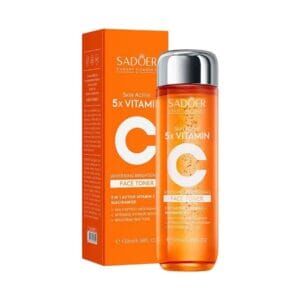sadoer 5x heavy vitamin c whitening skin active face toner 130ml
