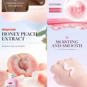 sadoer organic fruit peach body lotion (4)