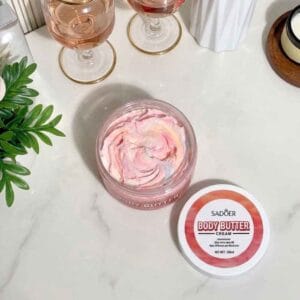 sadoer triple whipped rainbow body butter