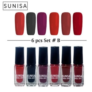 sunisa 6pcs set matte nail polish 1
