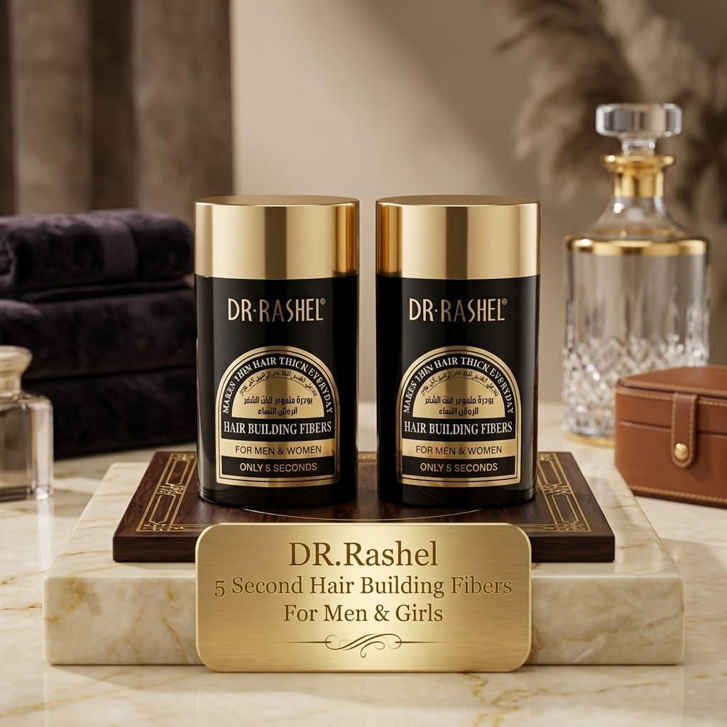 dr.rashel 5 second hair building fibers for men & girls